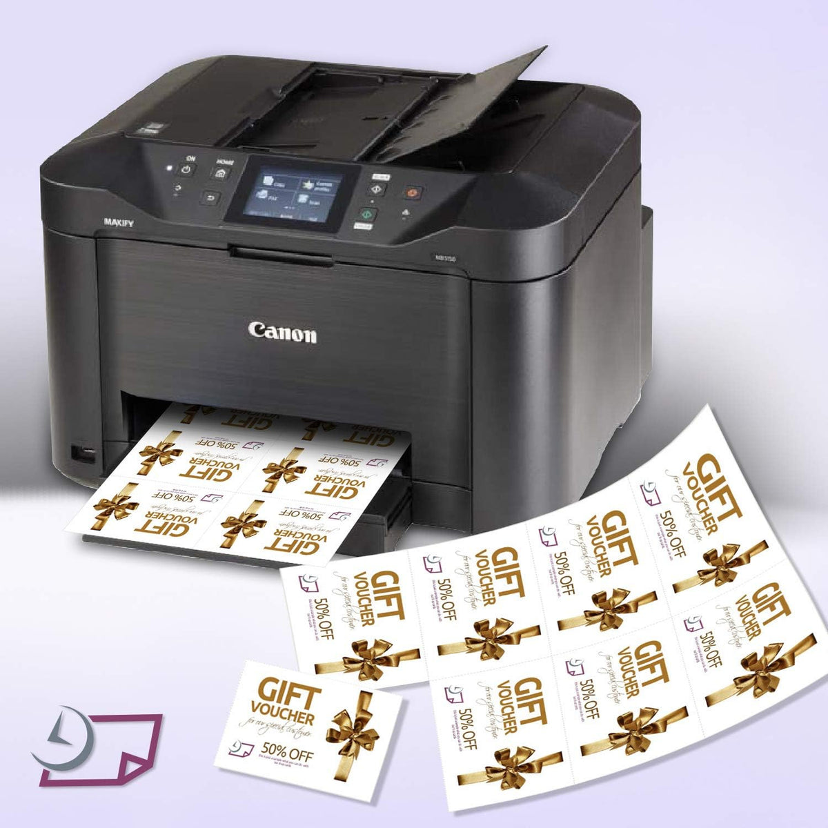NextDayLabels - Blank Perforated Printable Cardstock, 8 Cards per Sheet, 100# tag - for laser and