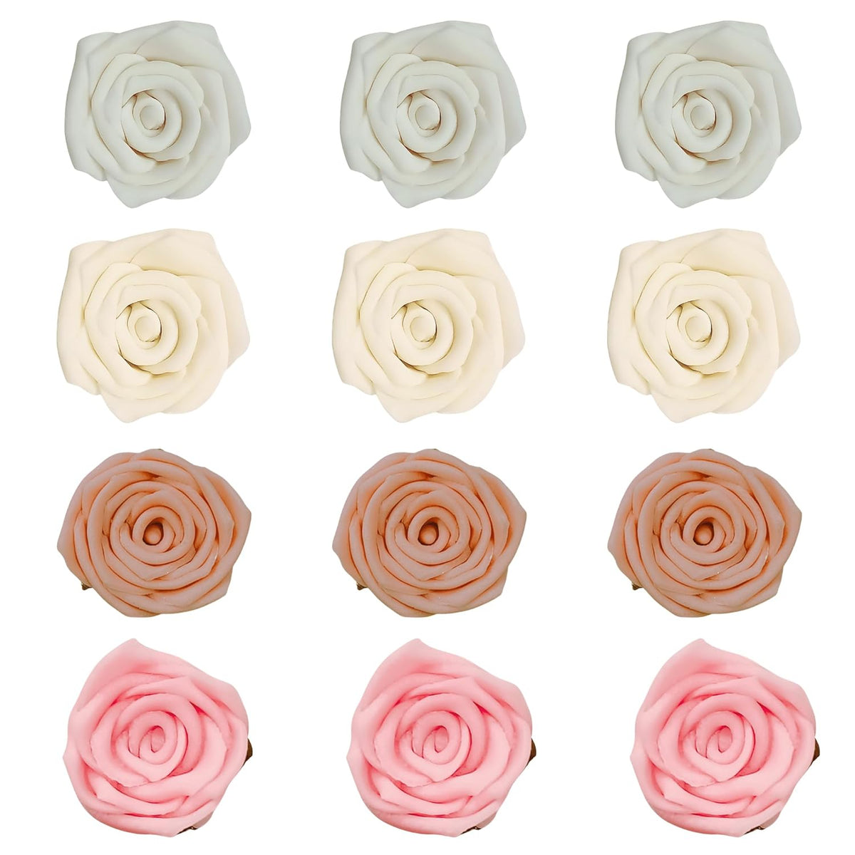 Confect Edible Rose Toppers – Edible Roses for Cake, Cupcake & Doughnut Decorating – Elegant Ombre
