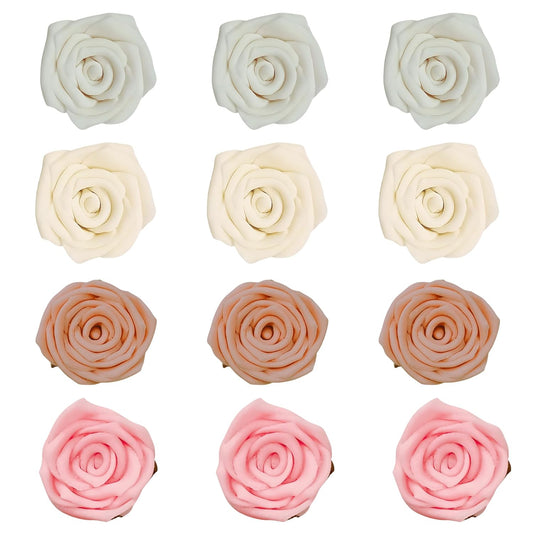 Confect Edible Rose Toppers – Edible Roses for Cake, Cupcake & Doughnut Decorating – Elegant Ombre