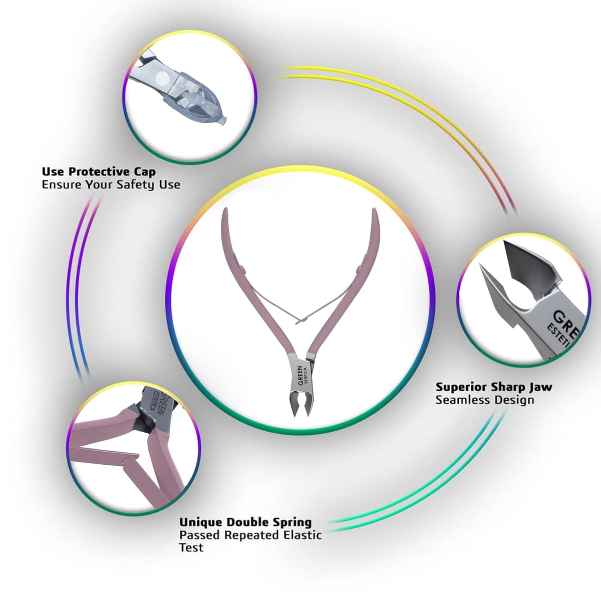 Professional Cuticle Trimmer Nail Cuticle Cutter Stainless Steel Cuticle Nippers with Sharp Blades