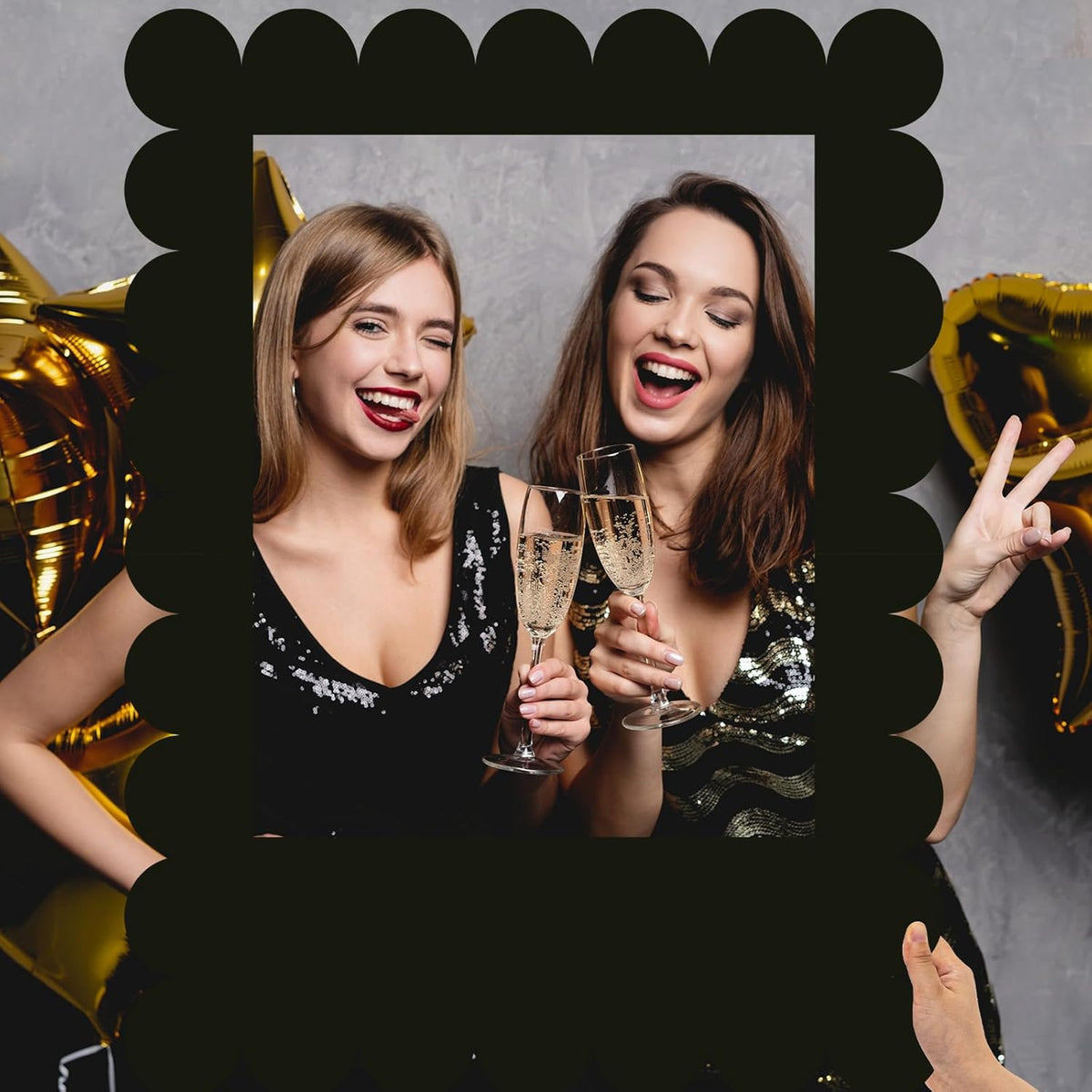 32 x 24 Inch Large Blank DIY Photo Booth Props Picture Frame Party Frame DIY Photo Booth Props