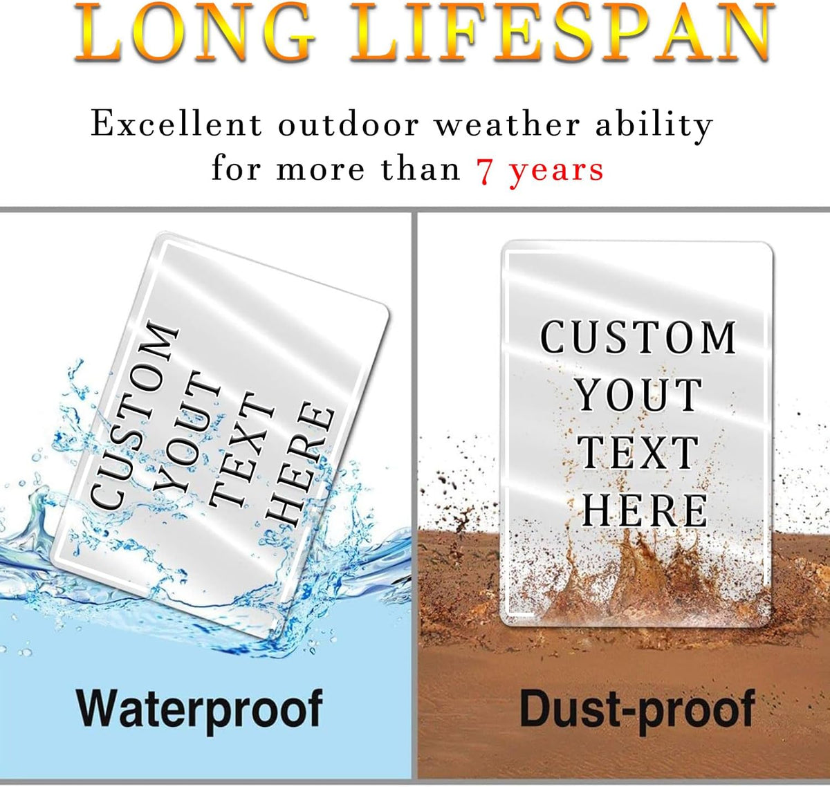 Custom Sign, Personalized Metal Signs with Your Text, Photo, Customized Signs for Office Business