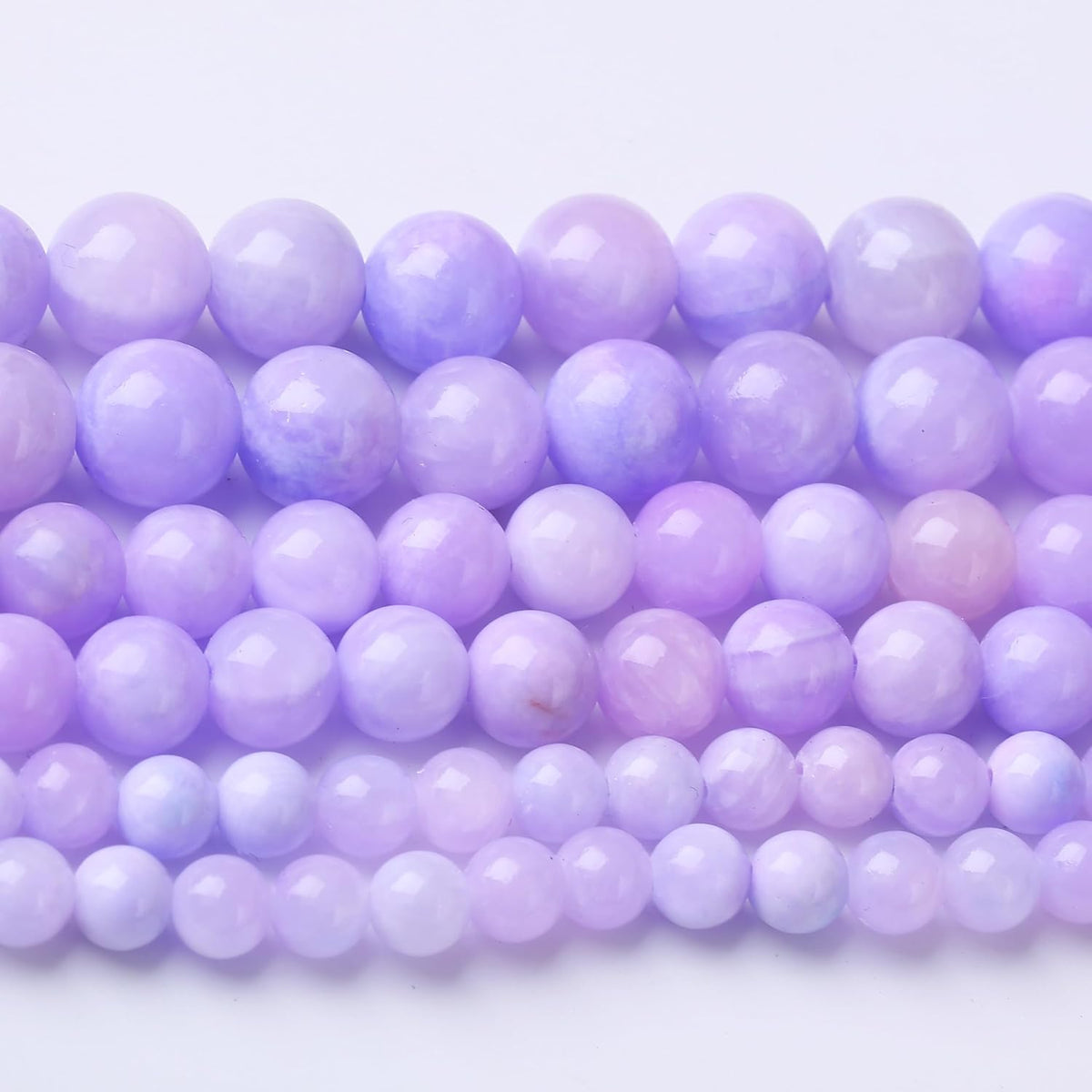 Purple Persian Jade Stone Beads, Round, 6MM, 60PCS, Loose Beads for Jewelry Making