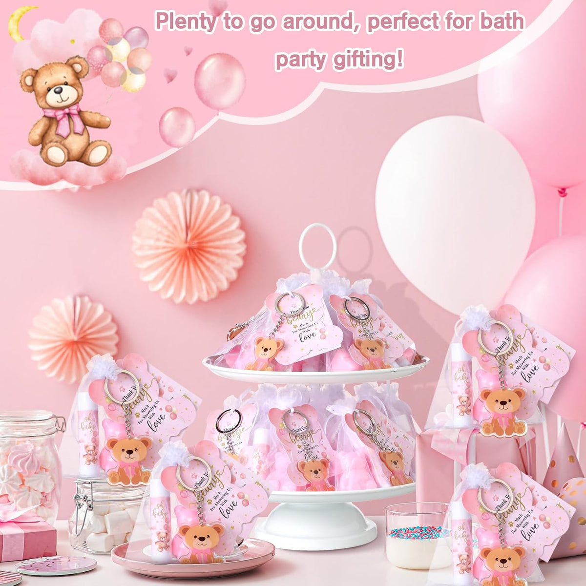 288 Baby Shower Favors Baby Shower Gifts Bulk Lip Balms Soaps Keychains Organza Bags Guest