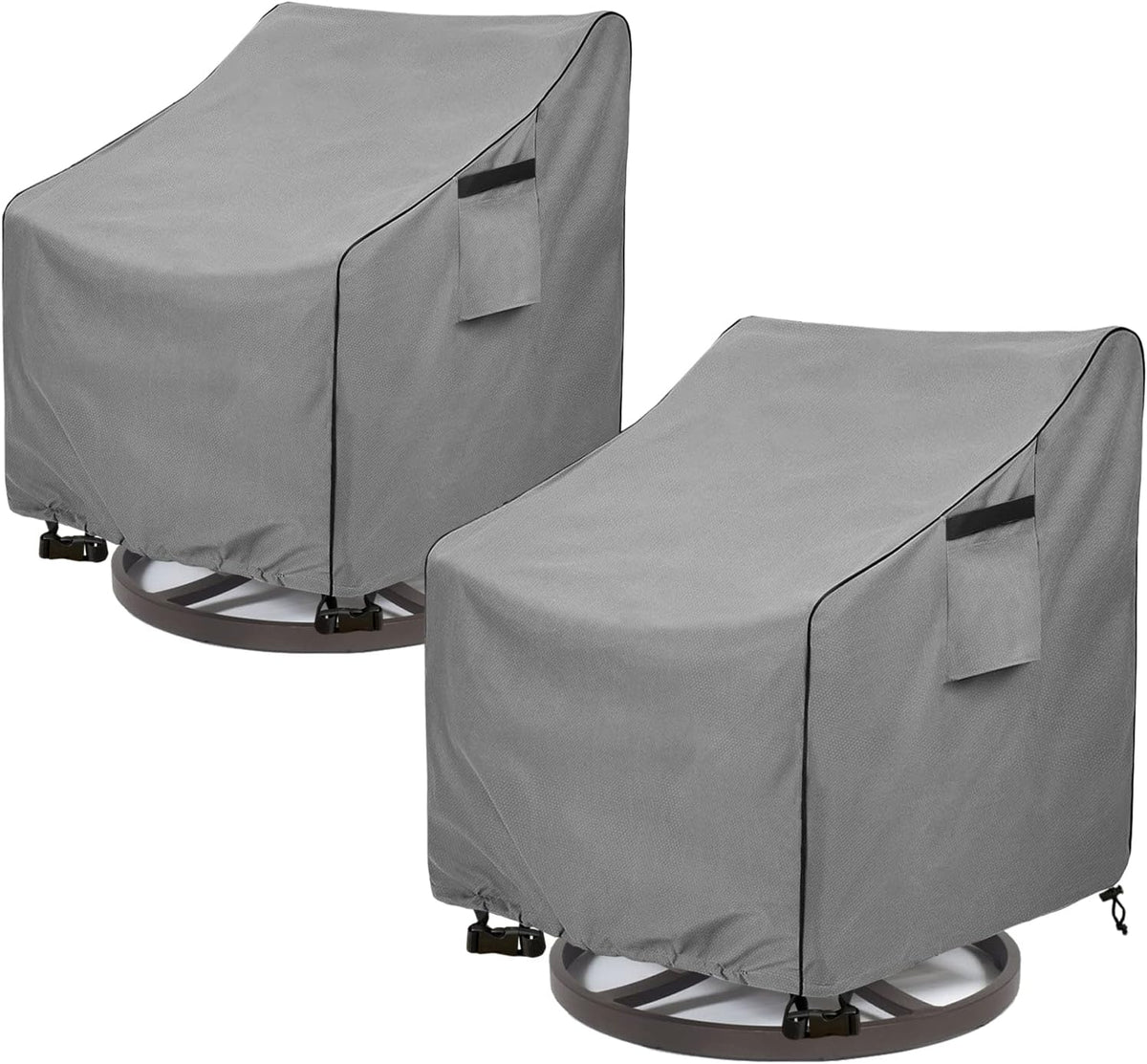 Outdoor Swivel Chair Cover 2 Pack,Outdoor Furniture Patio Chair Covers Waterproof Clearance,(35" W