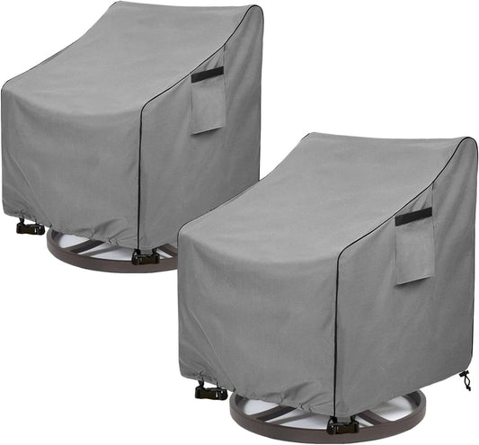 Okcool Outdoor Swivel Chair Cover 2 Pack,Outdoor Furniture Patio Chair Covers Waterproof