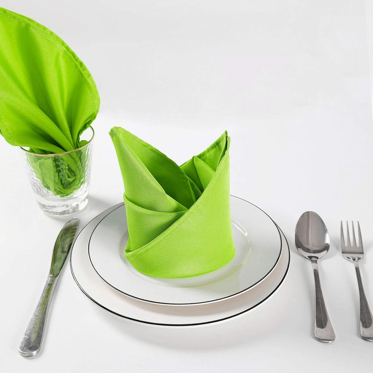 Cloth Napkins 17x17 inch Washable Polyester Dinner Napkins Soft Table Napkins for Wedding Party