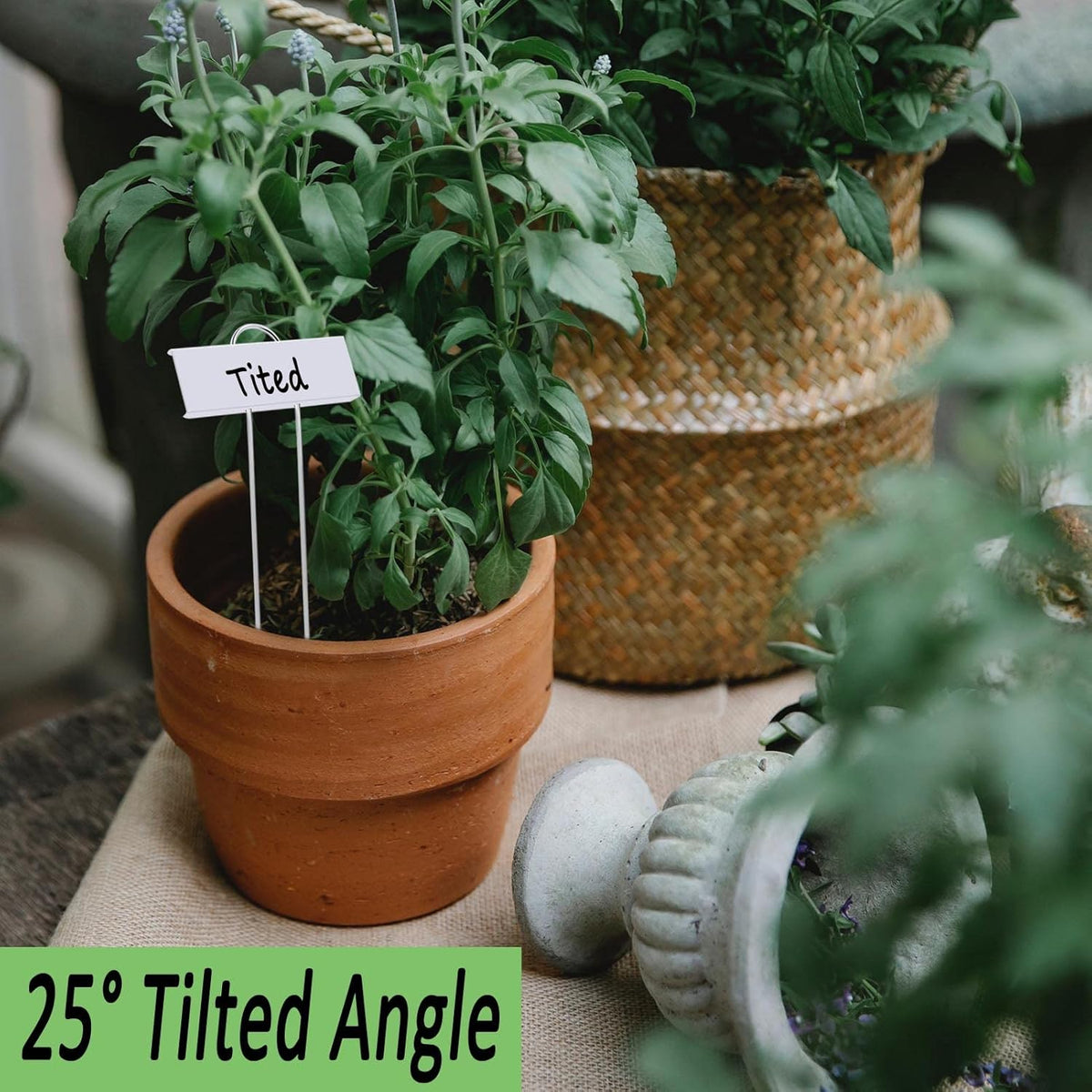30pcs Plant Labels for Outdoor Garden Waterproof Plant Markers for Outdoor Plants, 11inch Metal