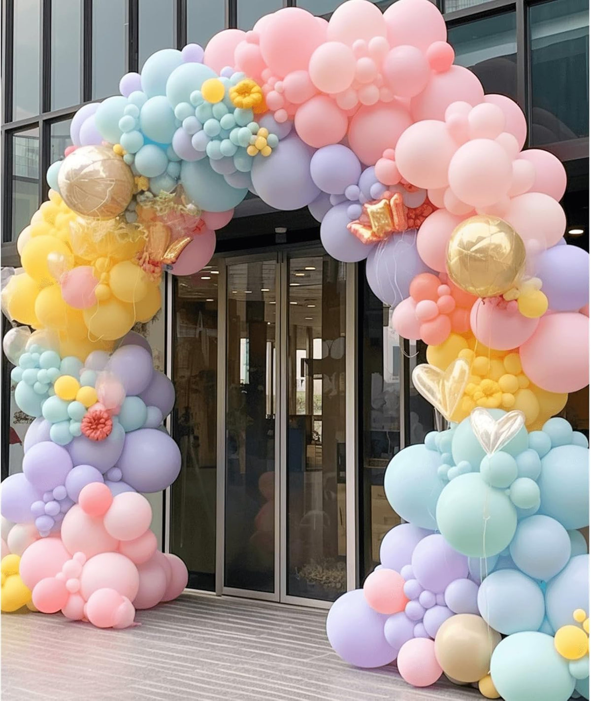412pcs Pastel Balloon Garland Arch Kit 18 12 10 5 Inch Different Sizes Macaron Assorted Colors
