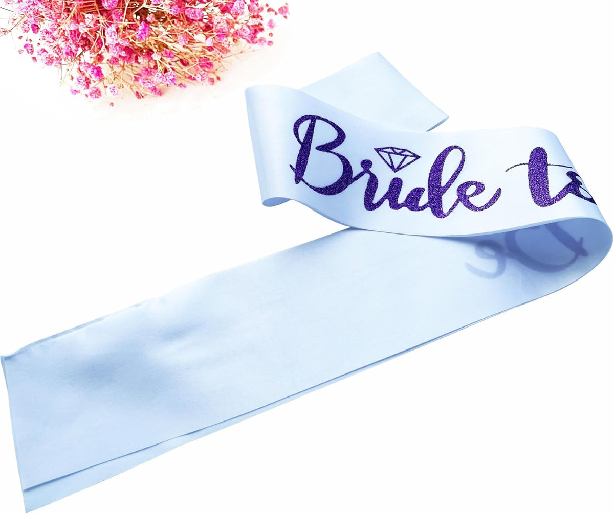 Bride to Be Sash, Bachelorette Party Sash for Bridal Shower Wedding Party Favors Accessories