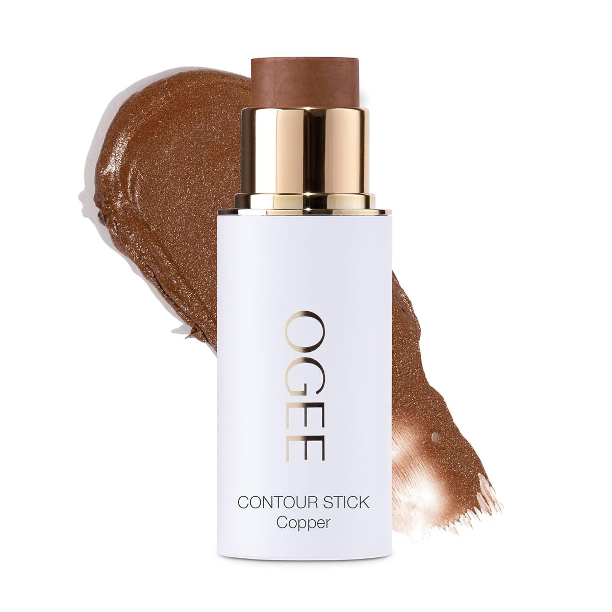 Ogee Sculpted Face Stick (COPPER - RADIANT COCOA) Certified Organic Bronzer Stick & Contour Makeup