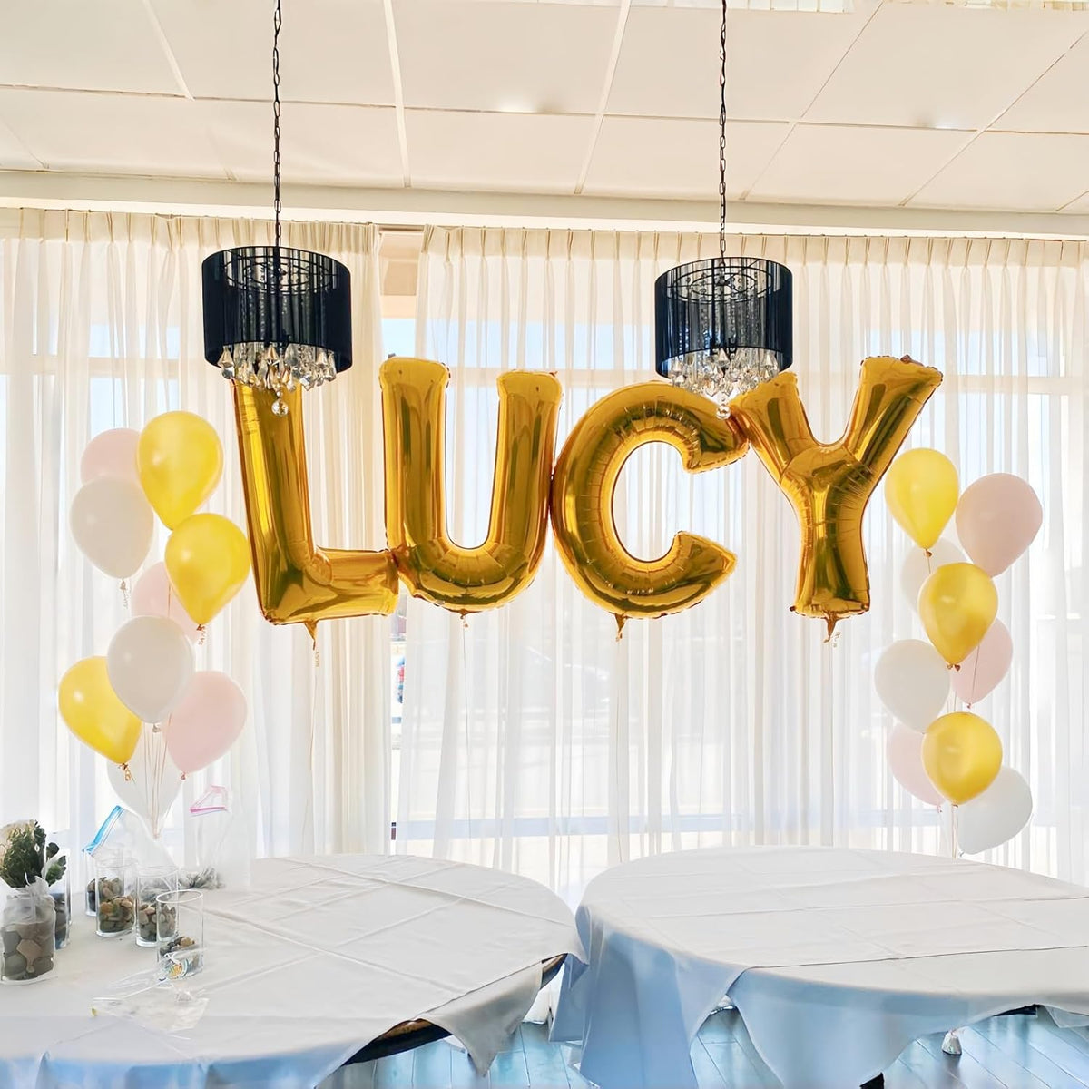Foil Letter Balloons 40 Inch, Big Alphabet Z Word Balloons, Large Self Inflating Name Balloon