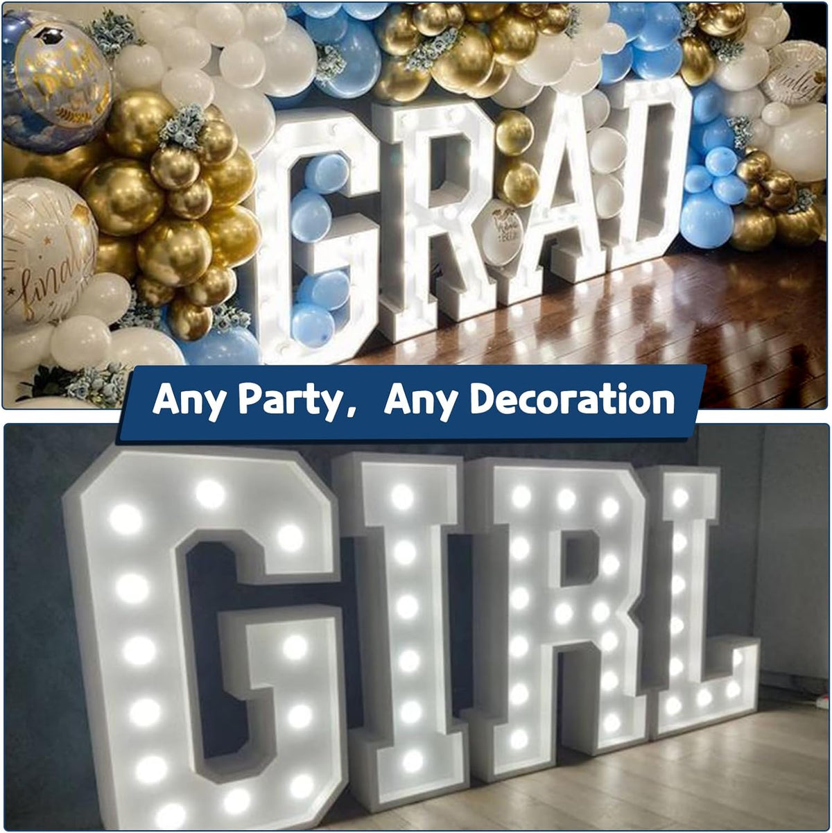 Marquee Letters 4 Feet Tall Large Light Up Letters Baby Shower Decorations Wedding Engagement