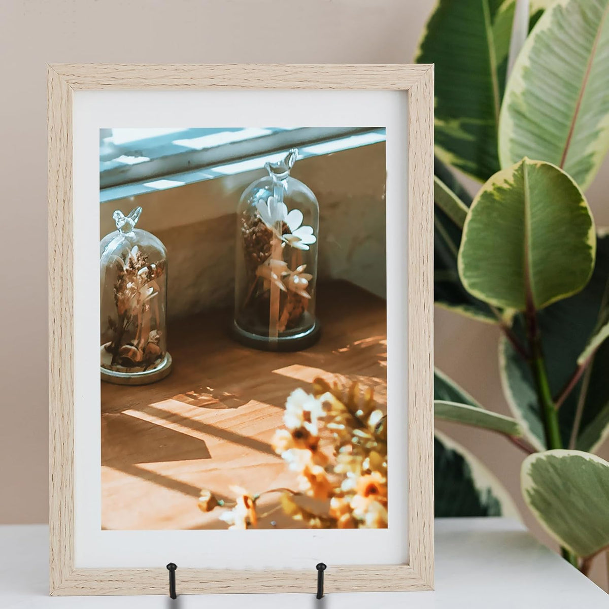 Decolore 3 Pack 12 Inch Black Picture Stands Plate Stands for Display Large Book Stands Table Top