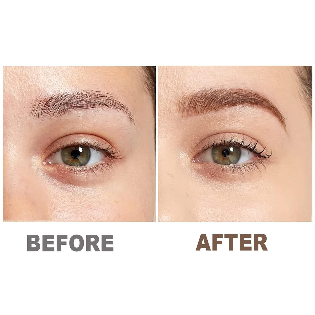 Boobeen 2 Pcs Eyebrow Pomade Cream, Waterproof Brow Pomade Gel High Pigmented Long-lasting for