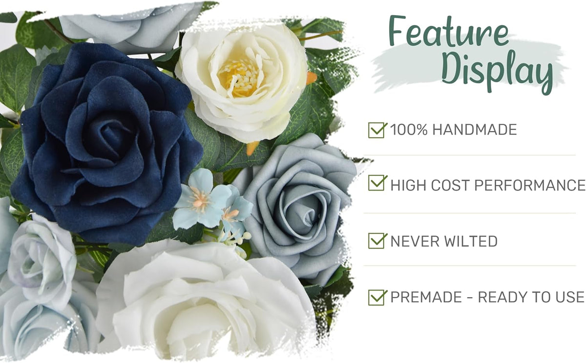 Arch Flower Kit of 2 - Artificial Floral Swag for Wedding Welcome Sign, Reception Ceremony Signs