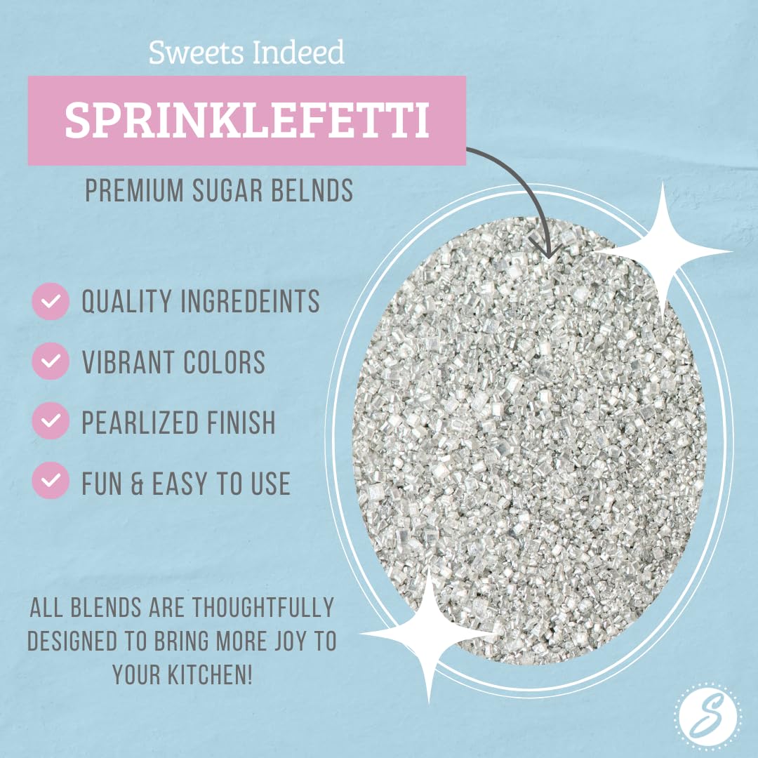 Sweets Indeed Sprinkles, Edible Sprinkle Sugar Mix, Perfect for Cake Decorations, Baking, Ice