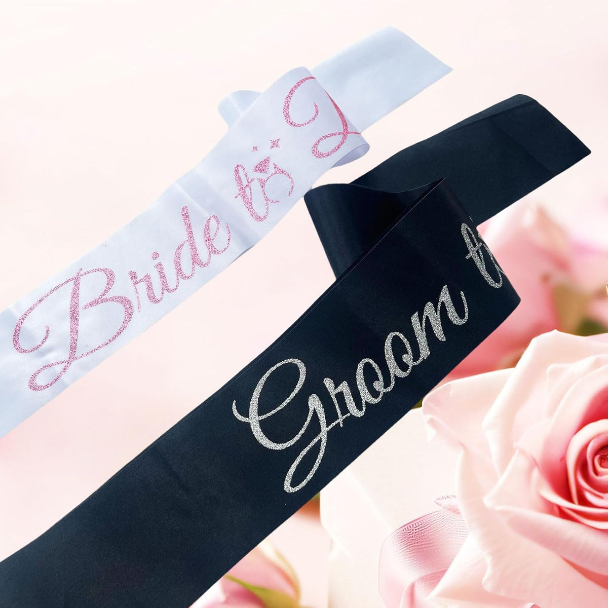 Bride Sash Bachelorette Party Bride and Groom to Be Sash for Bridal Shower Wedding Hen Party