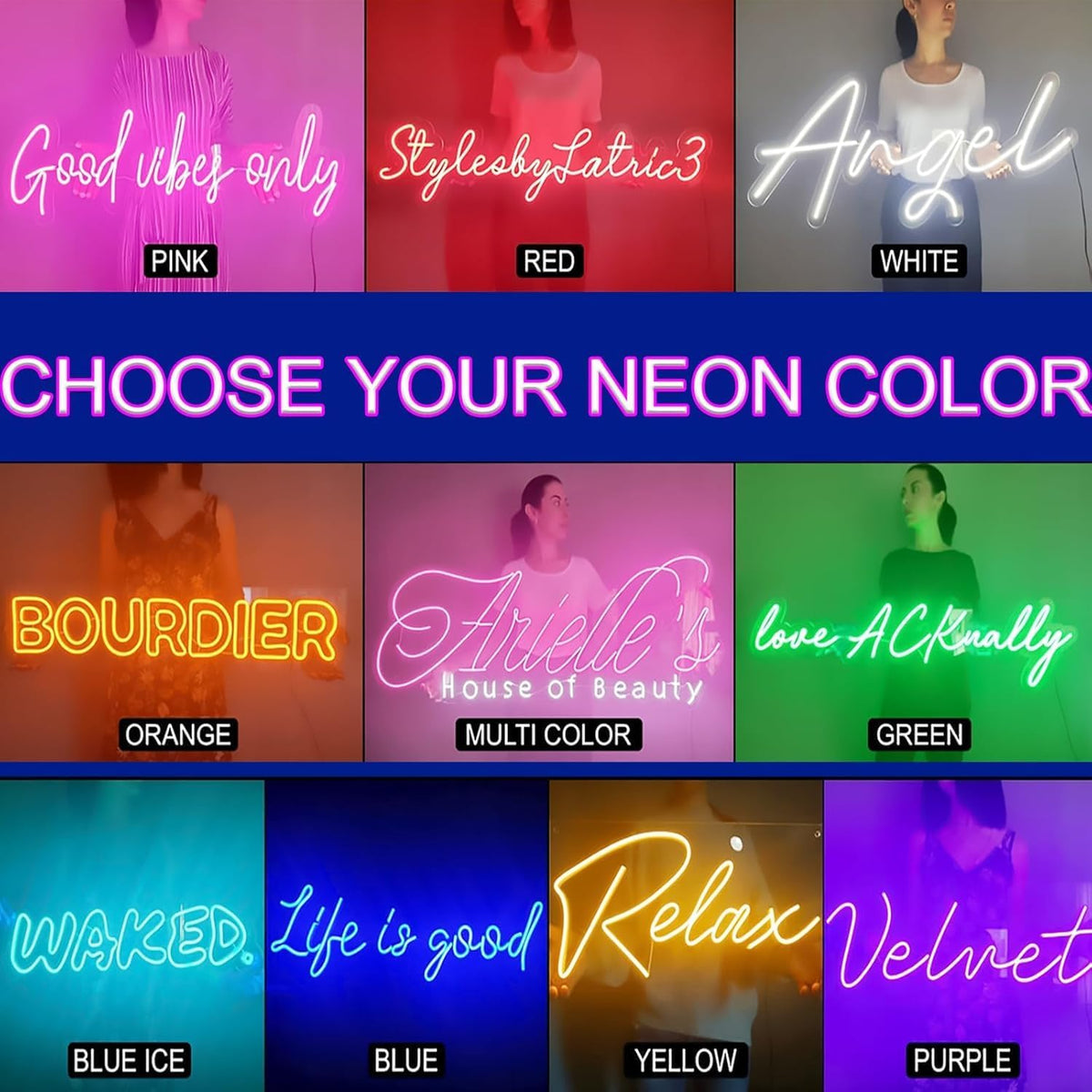 Custom Neon Sign, Neon Sign Customizable for Wedding Sign, LED Neon Name Sign Personalized for