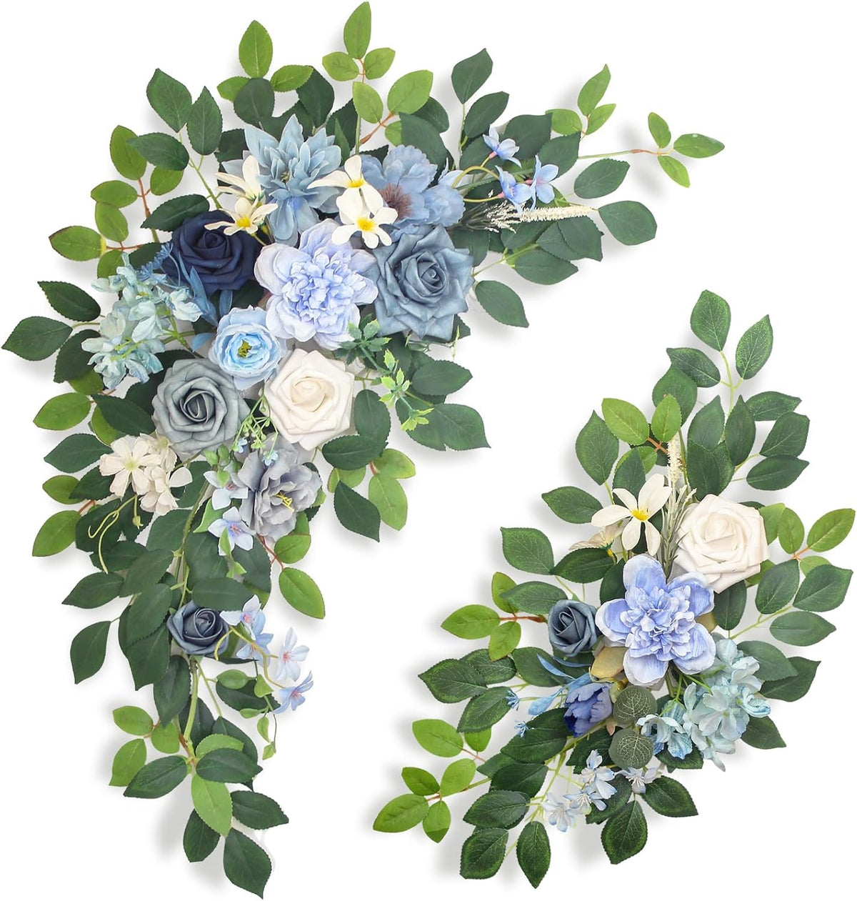 Pack of 2 Artificial Flowers for Backdrop Decoration, Wedding Arch Flowers,Reception Welcome Sign