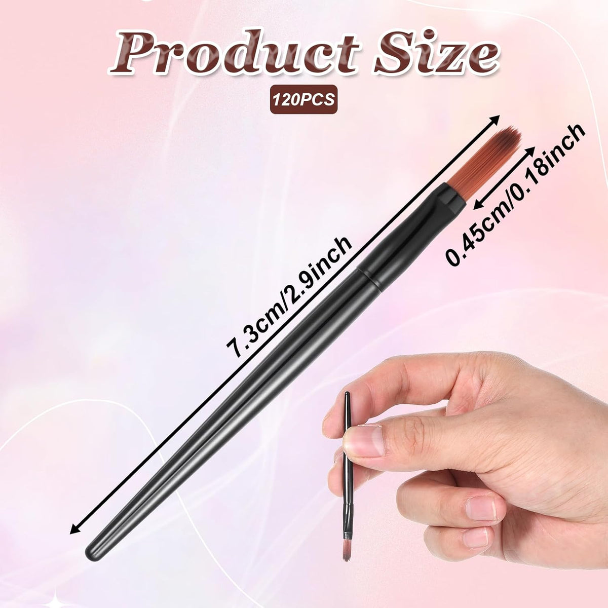 120Pcs Disposable Lip Brushes for Lipstick Brush Applicator Lip Applicators Lips Makeup Brushes for