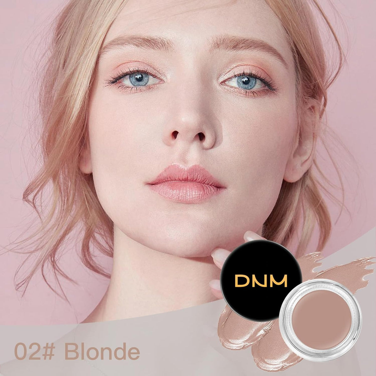 2Pcs Brow Pomade Set with Dual-ended Eyebrow Brush, High pigment Water proof Natural finish Eyebrow
