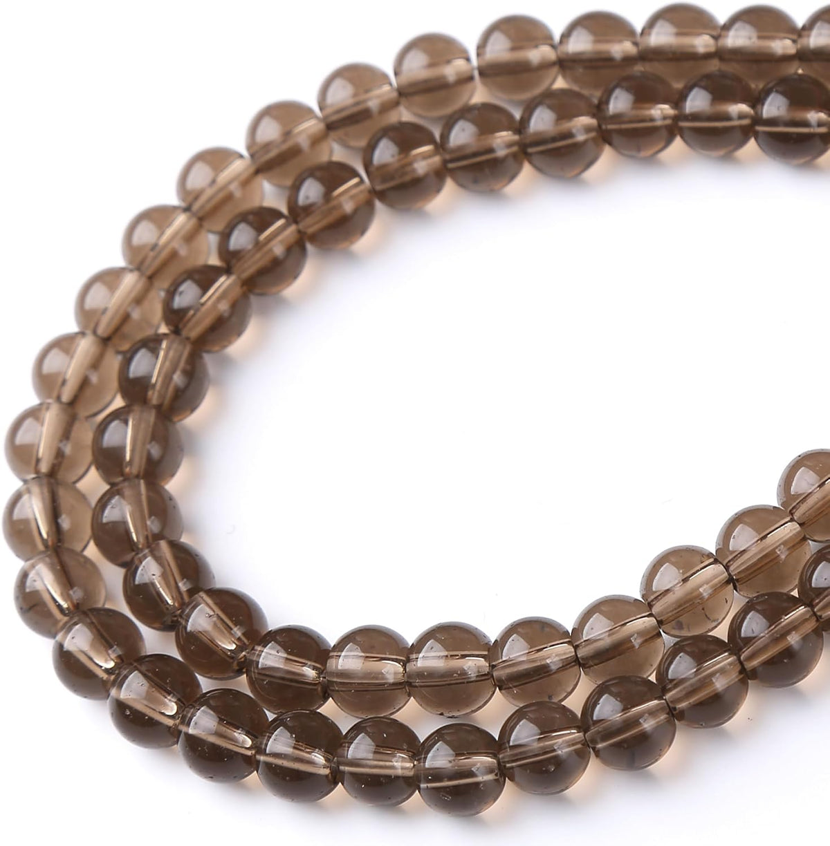 Tawny Glass Stone Beads Gemstone Round Crystal Energy Jade Beads Stone Beads for Jewelry Making DIY