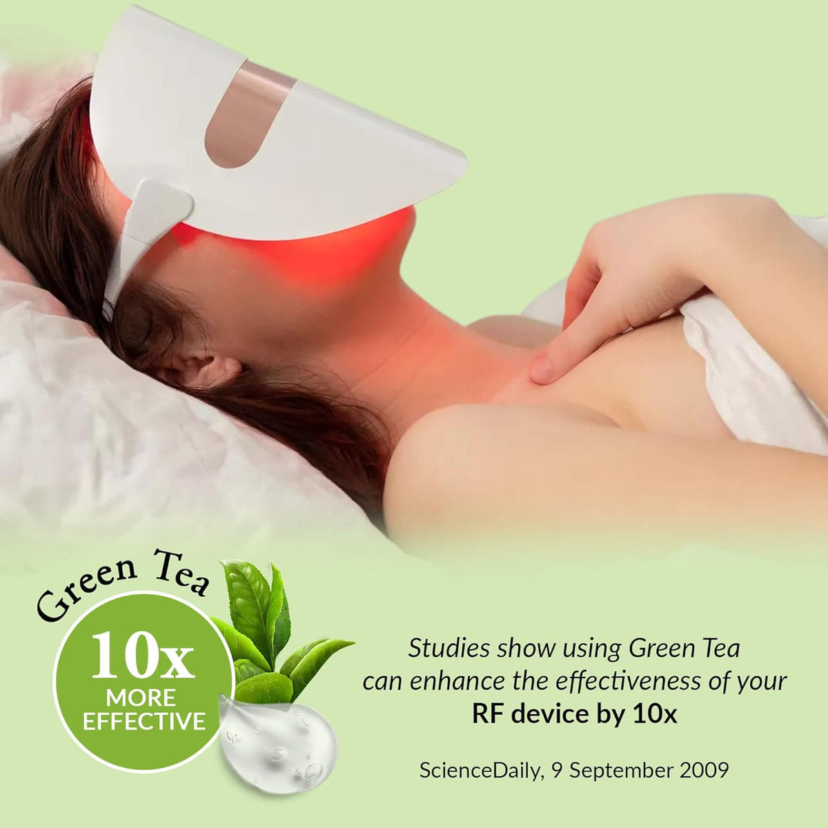 Facial Conductive Gel for Microcurrent Device with Korean Green Tea Extract, Aloe Leaf Water