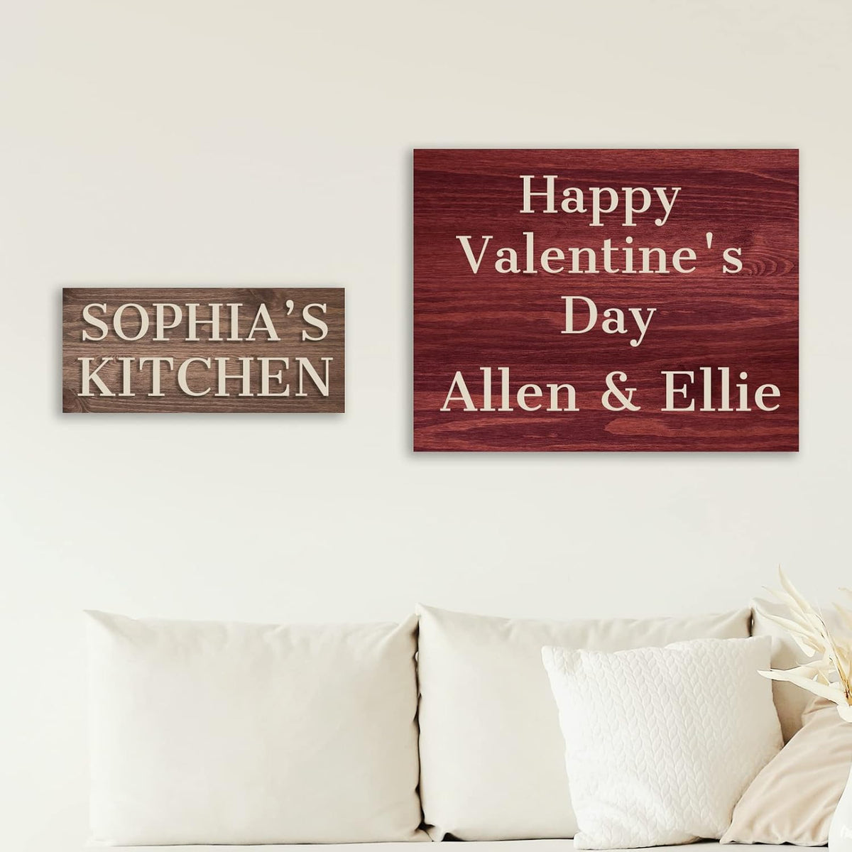 Custom Sign Personalized Wooden Signs for Home Customized Decorative Sign with Text for Wall Doors