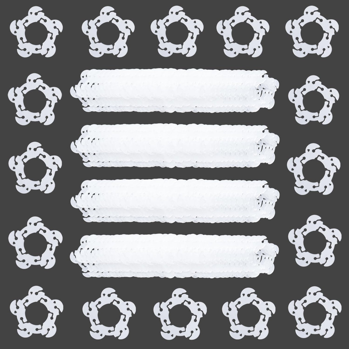 200PCS Balloon Arch Clips, Reusable Balloon Clips for Balloon Arch, Plastic Balloon Supplies for