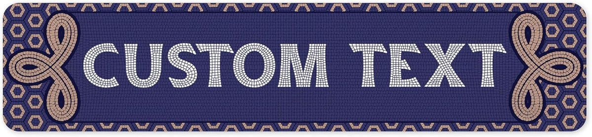 Custom Sign, Custom Street Sign, 11 Font Colors, 13 Font Styles, 4 Hole Options, 22 Sizes, 4x18