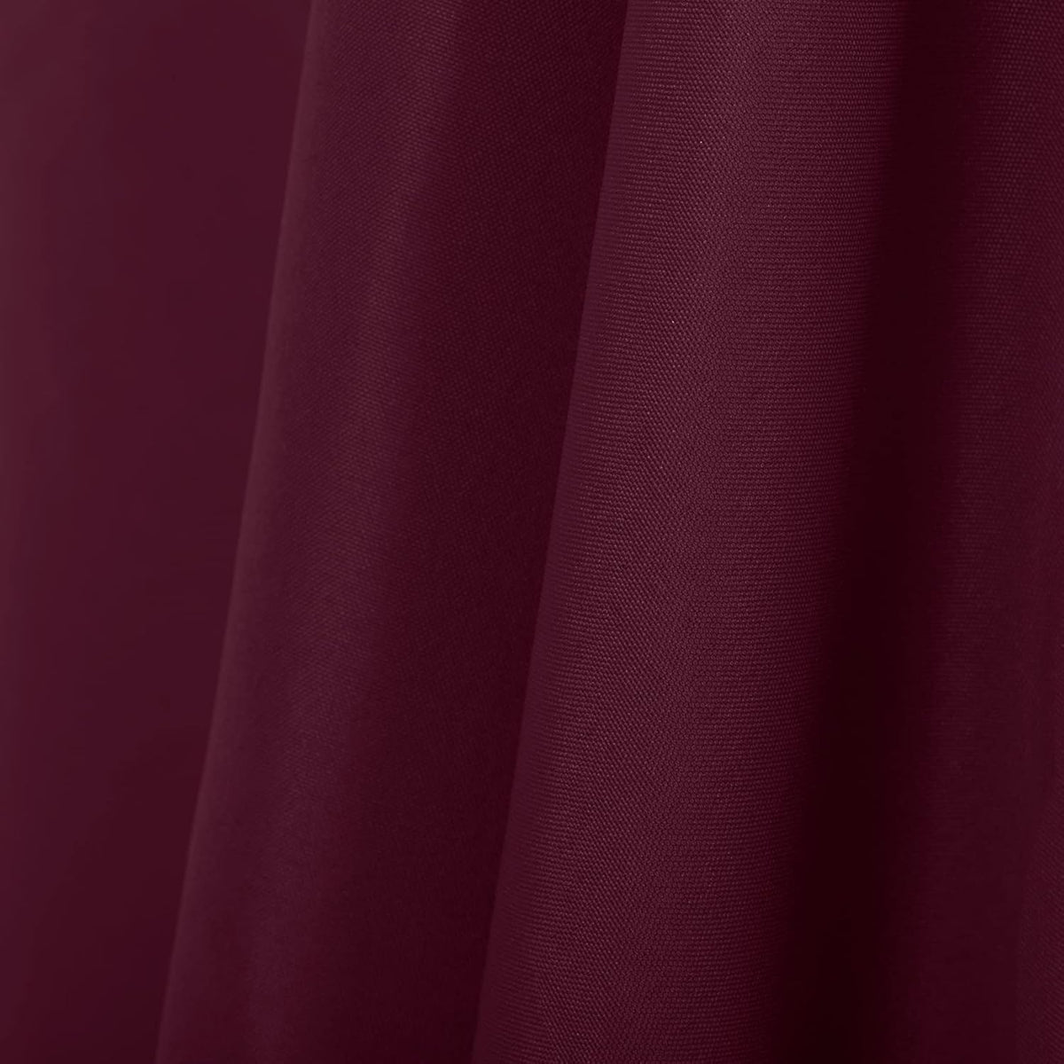 Ascoza 2pack 90x132 Inch Burgundy Rectangular Tablecloth 6 Feet Table Cloth in Polyester Fabric for