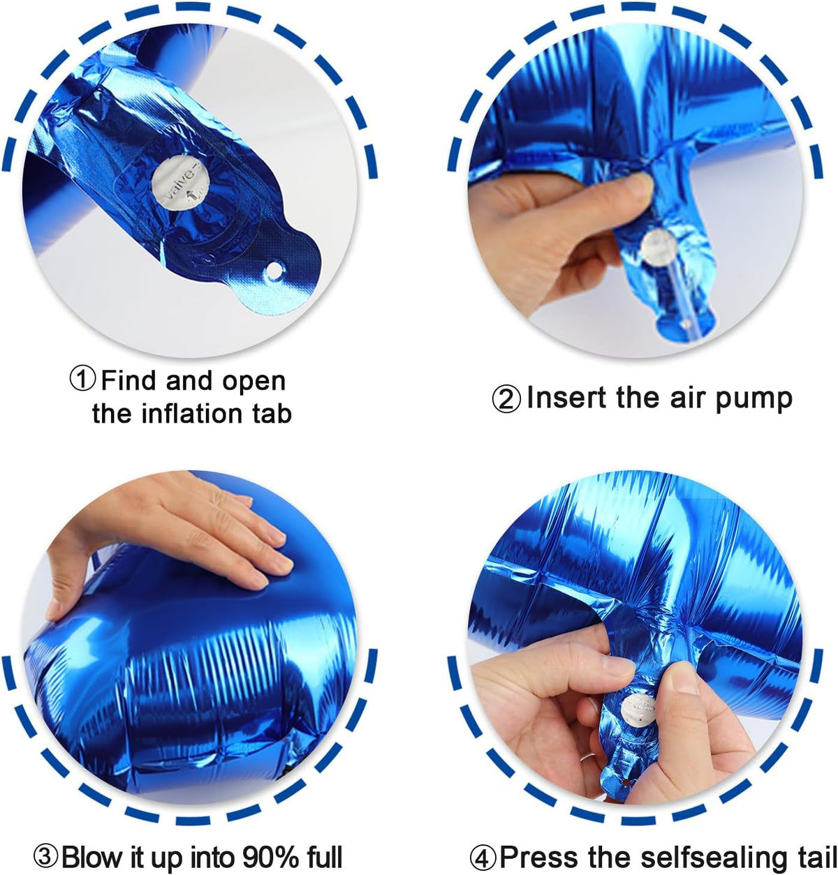 Large Foil Navy Blue Number 9 Balloon 40 Inch, Mylar 9th Number 9 Birthday Balloons, 9 19 29 39 59