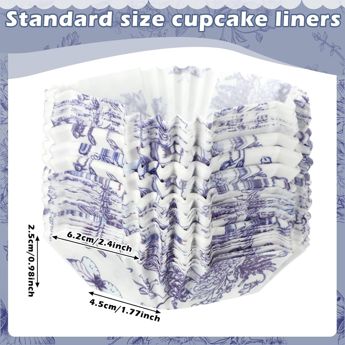 Tanlade 350 Pcs Square Mini Cupcake Liners Disposable Brownie Baking Pan Liners 1.77 Inch Paper