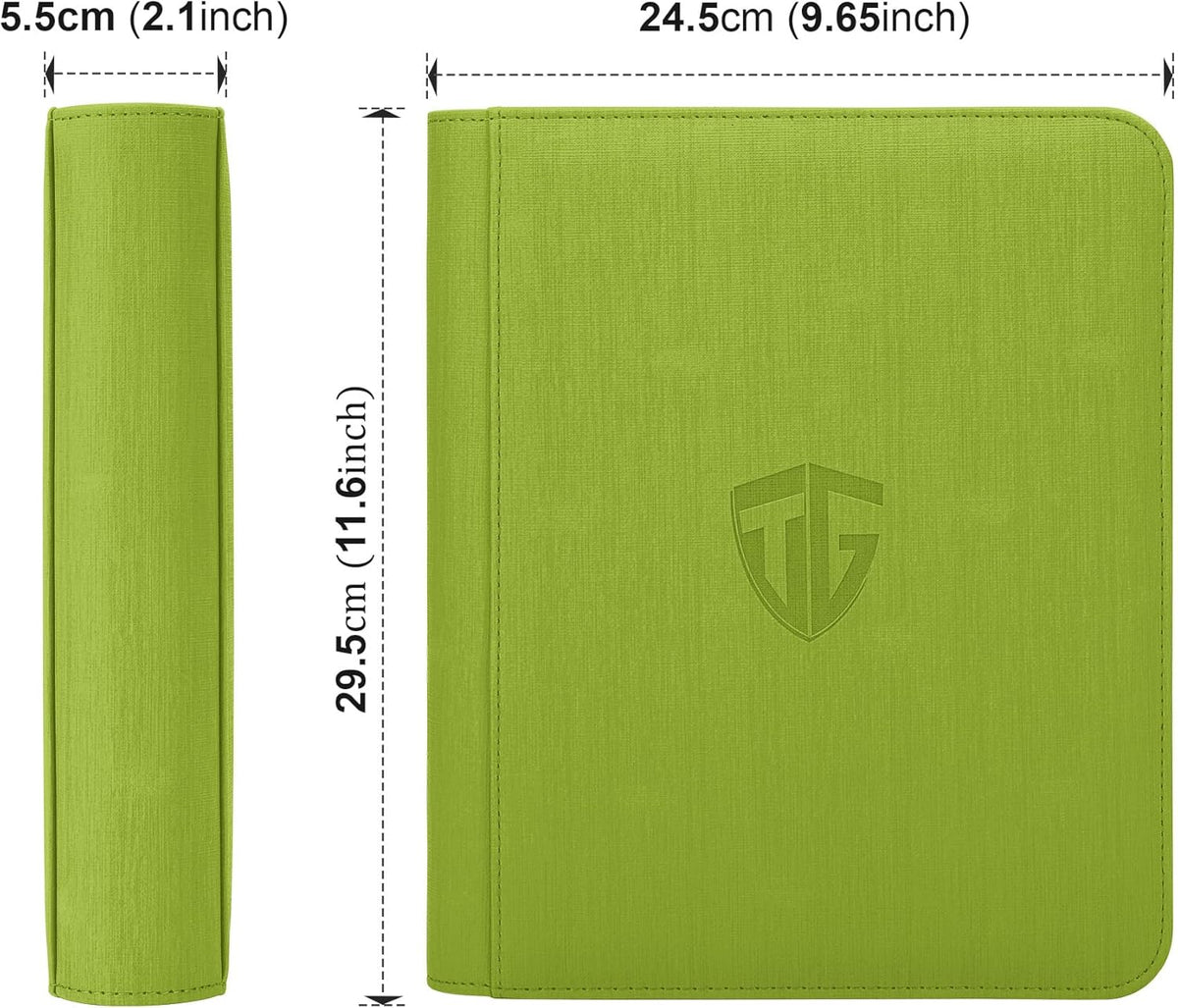 Toploader Binder,Holds 112 Toploaders, 4 Pocket Top Loader Binder for 3" x 4" Rigid Card Holders