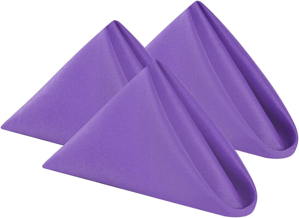 Cloth Napkins 20x20 inch Washable Polyester Dinner Napkins Soft Table Napkins for Wedding Party