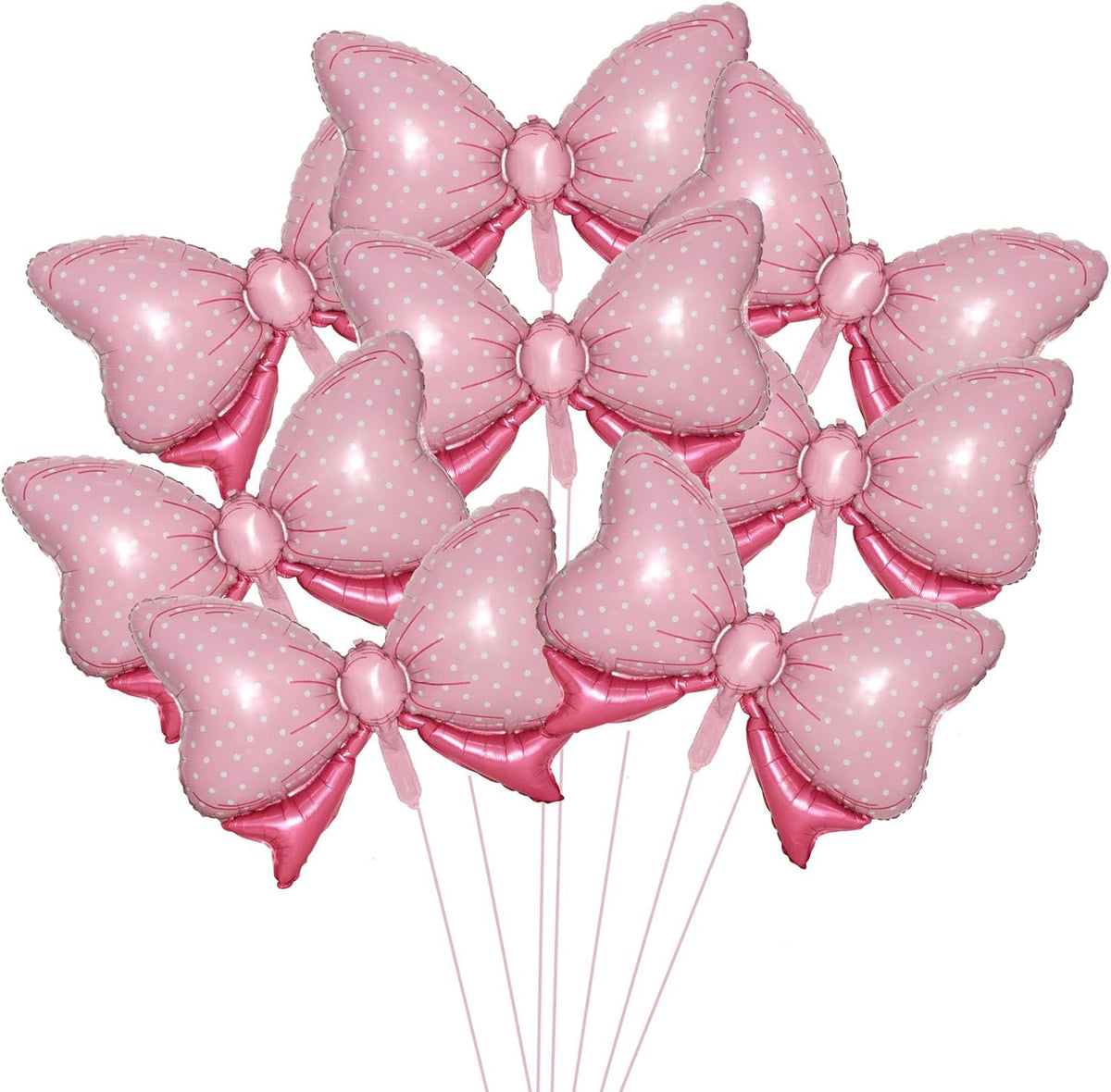 36 Inches Bow Foil Balloon Huge Bowtie Pink Balloon for Baby Shower, Wedding, Kids Theme Party