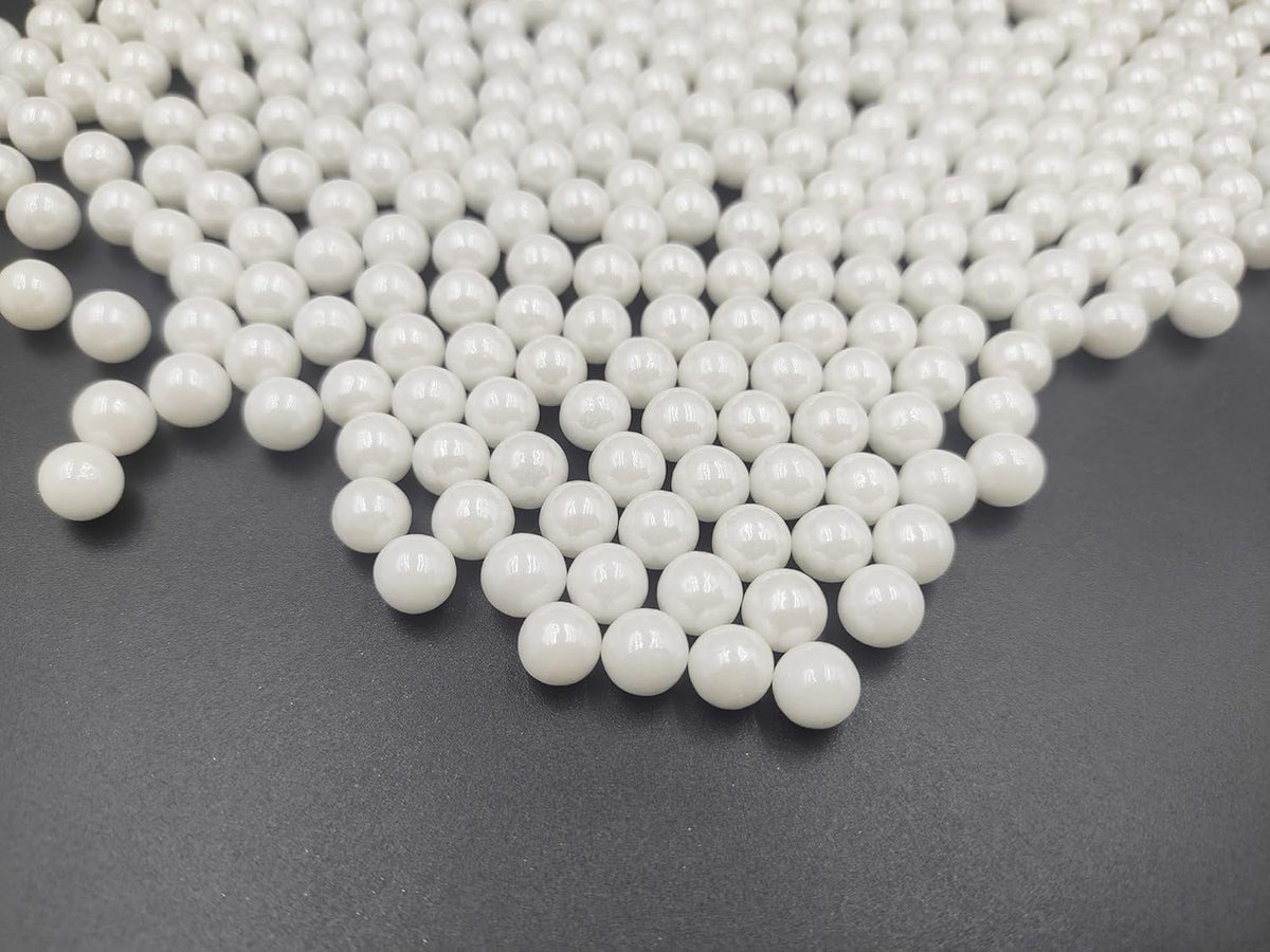 Edible White Pearl Sugar Sprinkles 3.53 oz, 7mm Candy Pearls Ideal for Baking, Cake and Cupcake