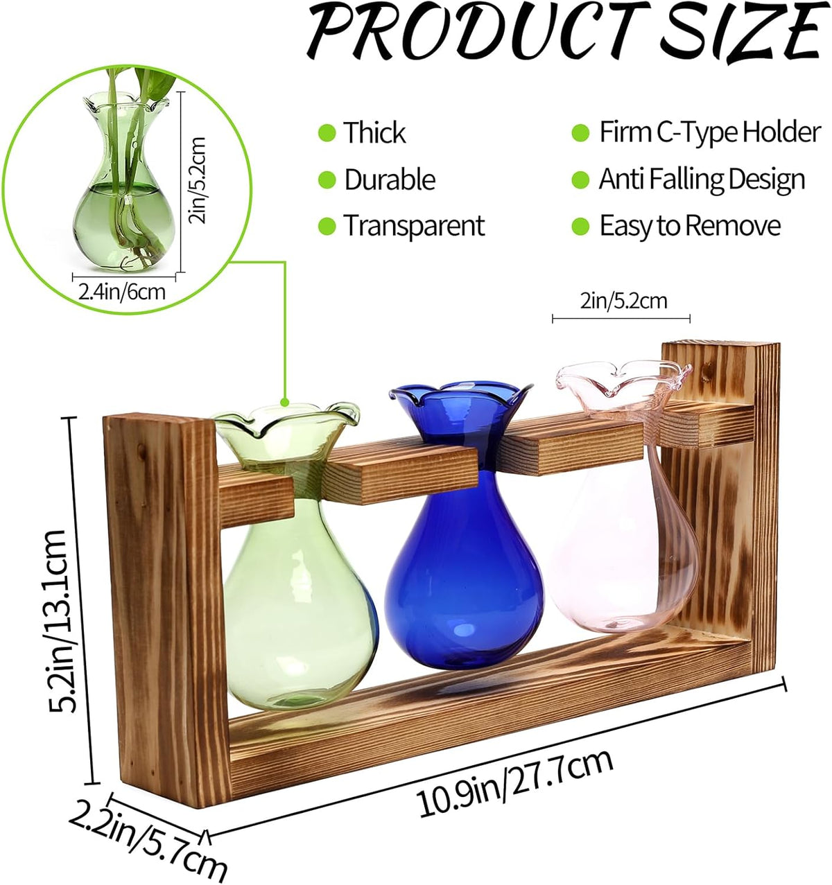 Plant Propagation Station Plant Terrarium Unique Birthday Gifts for Women Home Office Decor Planter