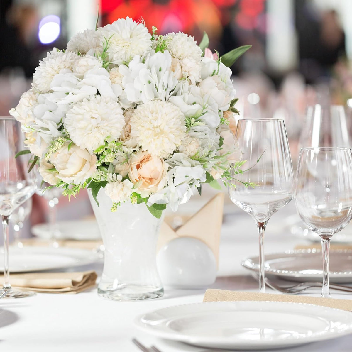 Tigeen Artificial Flowers Artificial Peonies Silk Flowers Faux Peony Fake Peony Silk Hydrangea