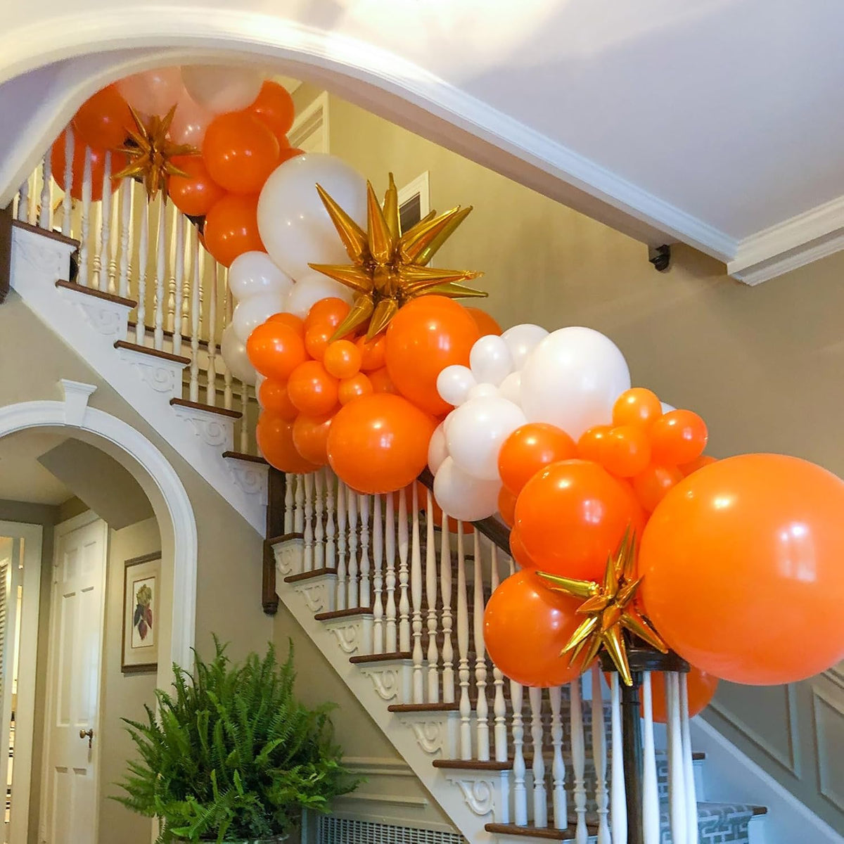 90pack Orange Balloons Different Size 18/12/10/5 Inch Burnt Orange Balloon Garland Arch Kit for