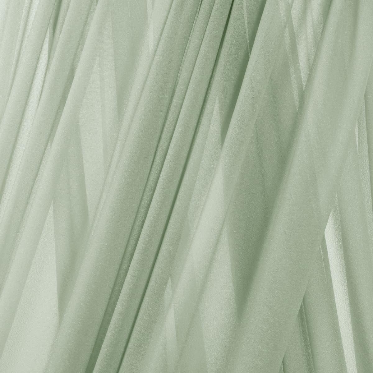MLMC Sage Green Wedding Arch Draping Fabric 1 Panel 29" x 20 FT Extra Long Gauze Drapes Sheer