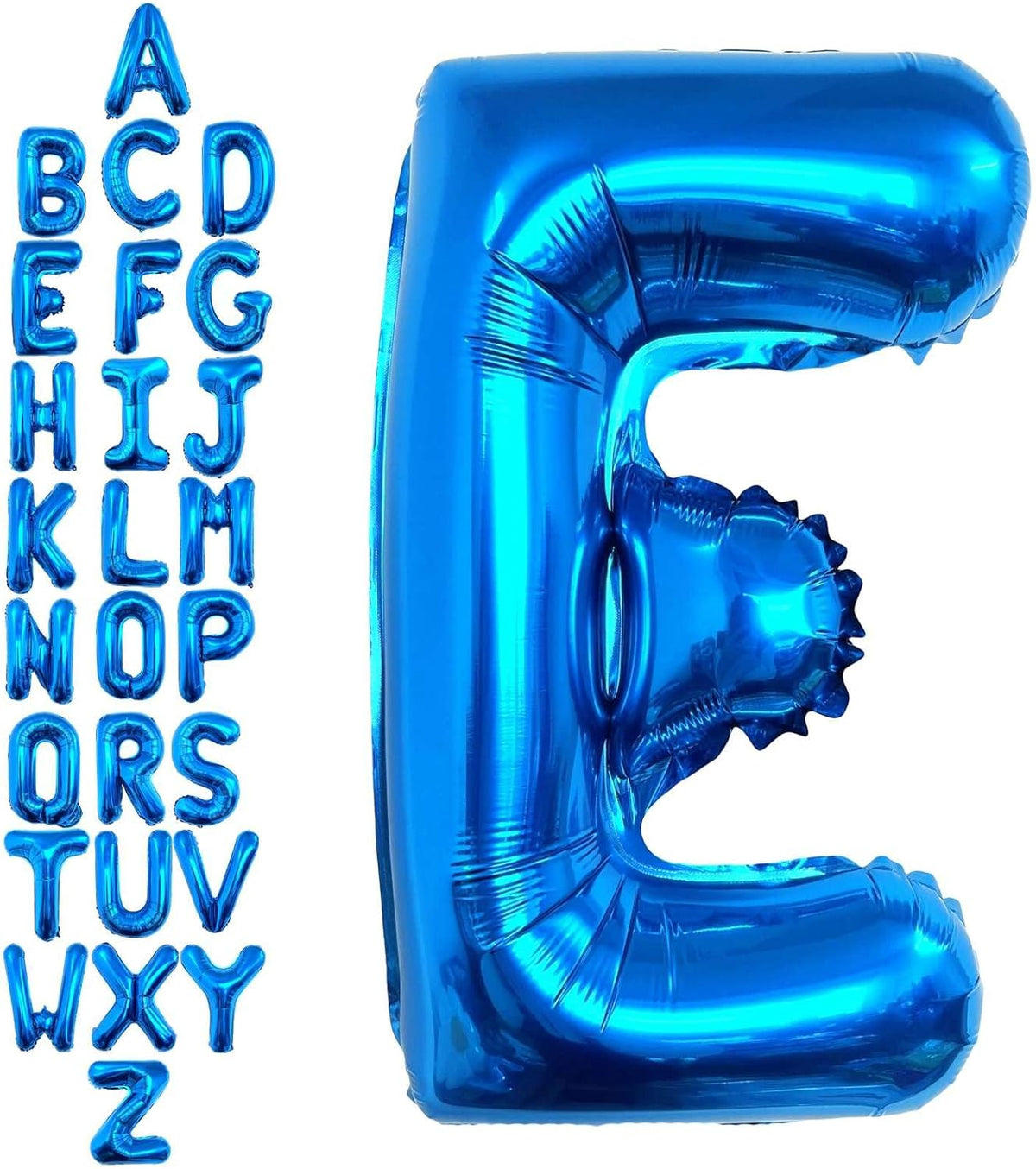 40 Inch Blue Letter E Balloons, DIY Phrase Foil Alphabet Letter E Balloons DIY Word E Banner for
