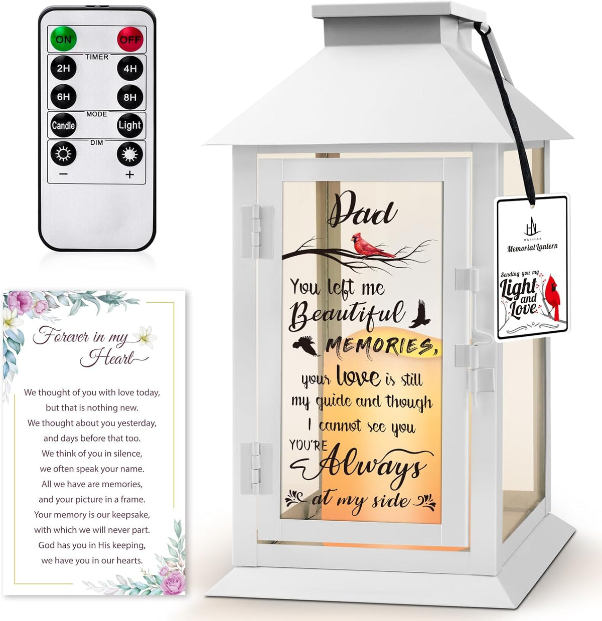 Memorial Lantern Bereavement Gifts in Memory of Loved One Memorial Gifts for Loss of Father