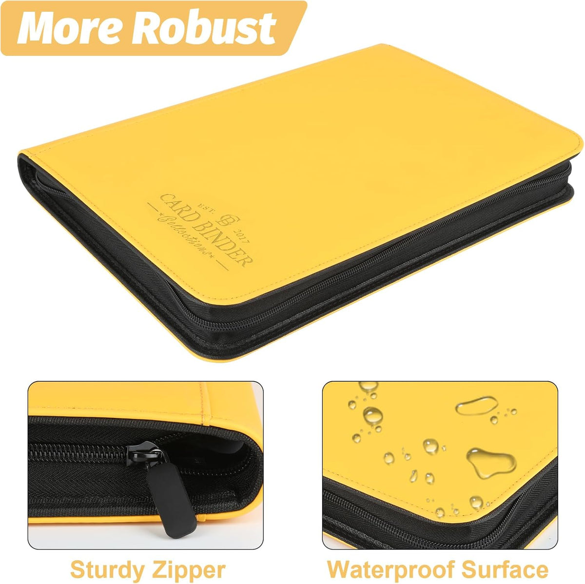 Trading Card Binder, Card Collection Binder Album Folder with 540 Side Loading Pockets, 9 Pocket