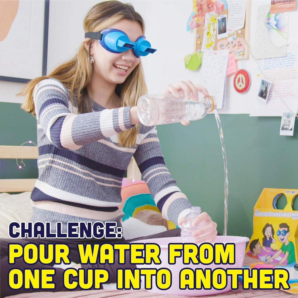 Vango The UpsideDownChallenge Game for Family & Kids - Fun Challenges with Upside Down Goggles