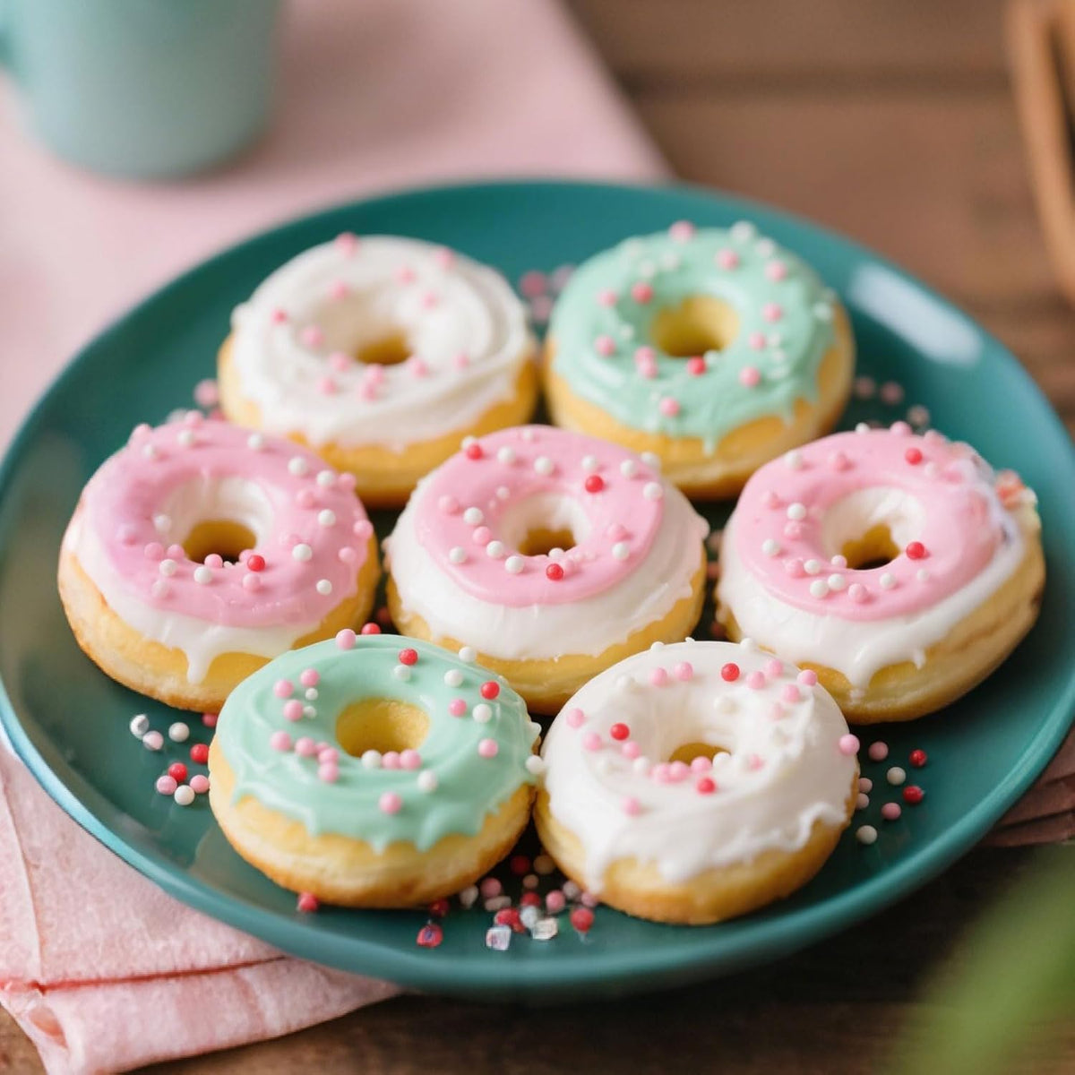 Edible Pearl Sprinkles,Nonpareils Pink White and Red Mix,Cute Pearls Cake Candy,Mini Sugar