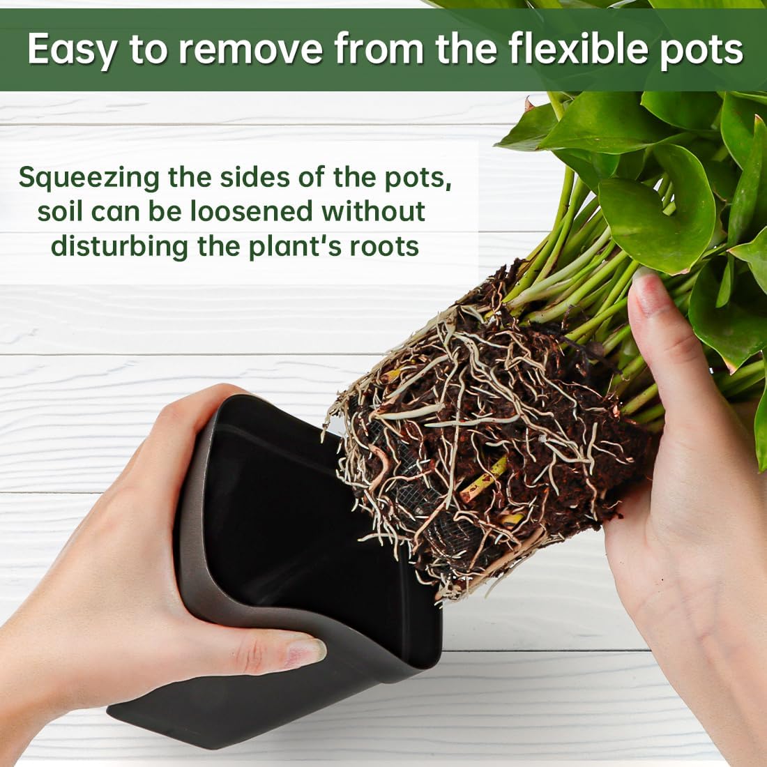Small Plant Pots 3.5 Inch, 120 Pcs Nursery Pots with Drainage Holes, Durable Plastic Succulents