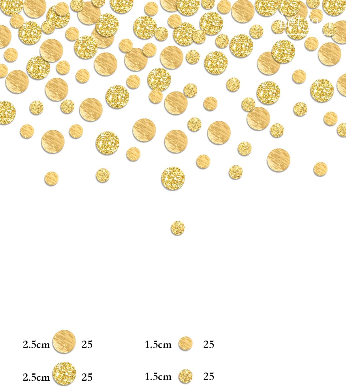 Golden Confetti Glitter Scatter Table Decoration Surprise Paper Craft Birthday Party Anniversary