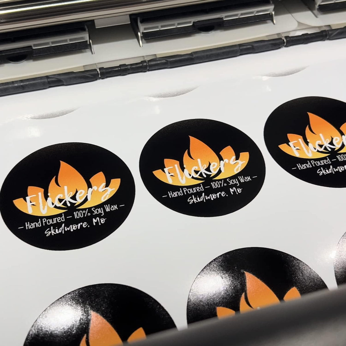 Custom Waterproof Vinyl Stickers with Your Image Photo Text or Logo | Personalized Dishwasher Safe